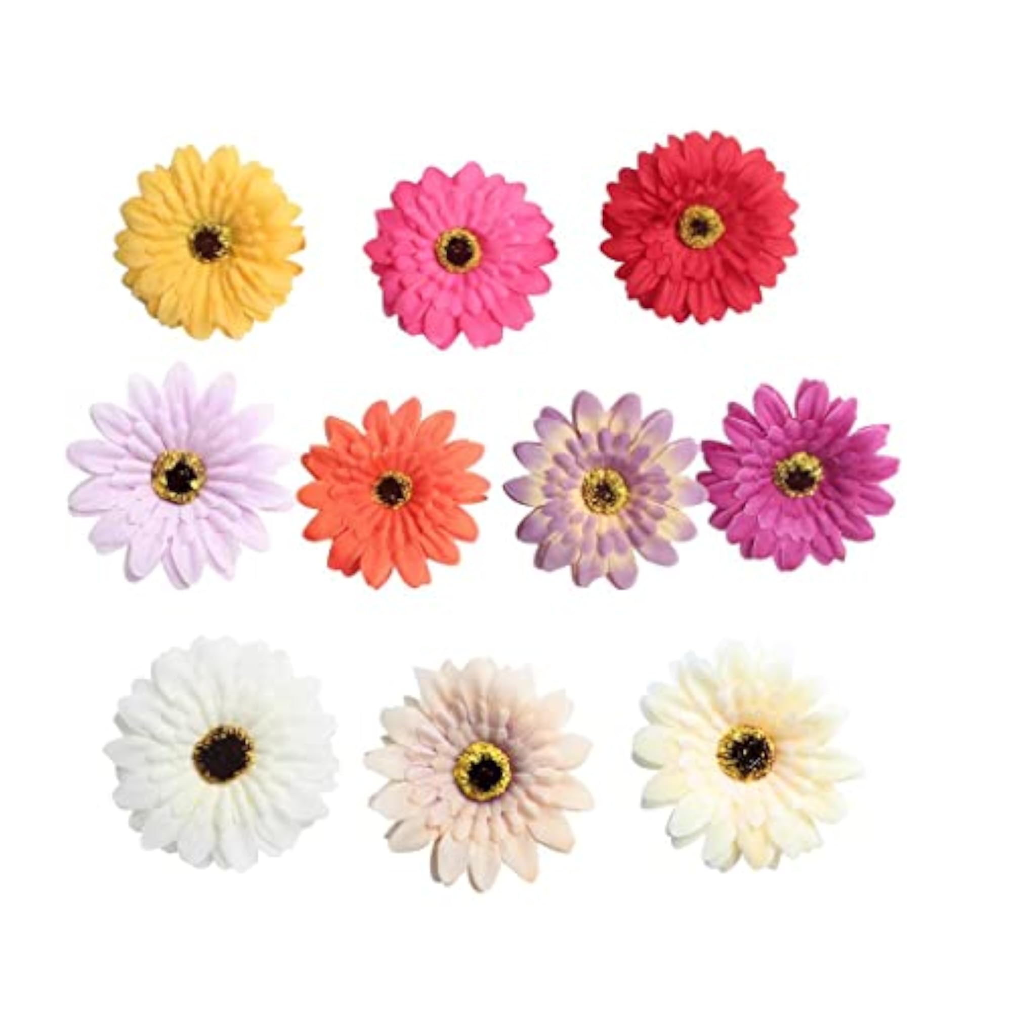 20x10 Pieces Artificial Gerbera Daisy Flowers Heads