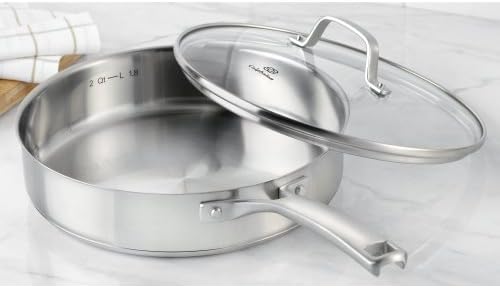 Calphalon Classic Stainless Steel Cookware Saute Pan, 3 Quart, Silver,2095189 - Thumbnail 3