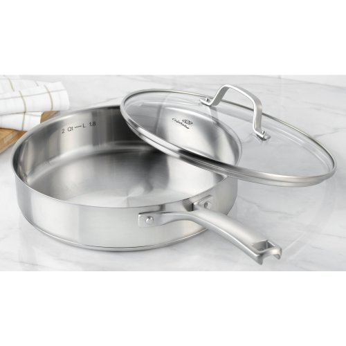 Calphalon Classic Stainless Steel Cookware Saute Pan, 3 Quart, Silver,2095189 Main Image
