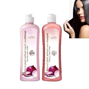 Onion, biotine en rozemary shampoo en behandelingsset, conditioner haarverzorging, haarverlies en dunne haargroeishampoo, siliconenvrije shampoo en behandeling voor alle haartypes