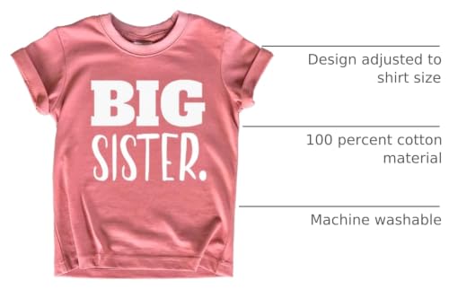 Image of Big Sister Shirt Big Sister Announcement Toddler Shirts Promoted to Girls Outfit