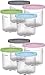 Produktbild Creami Tubs für Ninja Creami | Ninja Creami Eisbehälter mit Deckel | Creami Pint Behälter für Ninja Eismaschine NC301, NC300, NC299AMZ, CN305A, CN301CO Serie