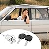 ACOLY 6Q4837168E Front Right Driver Side Door Lock Barrel - 2 Keys for Golf Mk4/Fox/Fabia/New Beetle/Transporter T5 #4