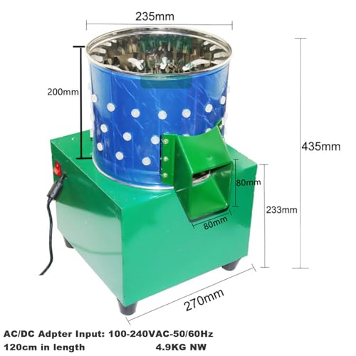 Máquina desplumadora de pollo, de acero inoxidable, automática, ideal para pollos y codornices