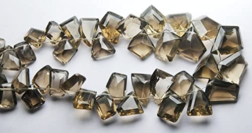 Quartz fumé briolettes facettées naturelles pour confectionner des bijoux bohèmes