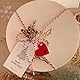 ORUZA Herz Geschenkanhänger Kraftpapier, 100 Stück Kraftpapier Anhänger mit Roter Zwirn, Kraftpapier Handmade Label für Hochzeit Geburtstag Ostern Weihnachten Geschenke
