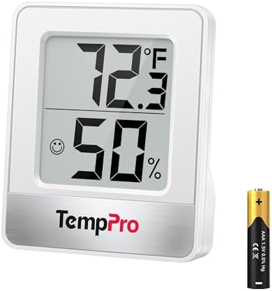 TempPro TP49 Digital Hygrometer Indoor Thermometer Humidity Meter...