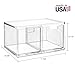 STORi Chloe Space-Saving Clear Drawer Organizer (4 Tall Drawers) Sort Office, Kitchen, Beauty Supplies, Makeup, Pens, Jewelry, Stationary, Made in USA