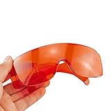 vinmax Red Goggle Glasses Lab Eye Protection Safety Glasses Transparent Dental Protective Eye Curing