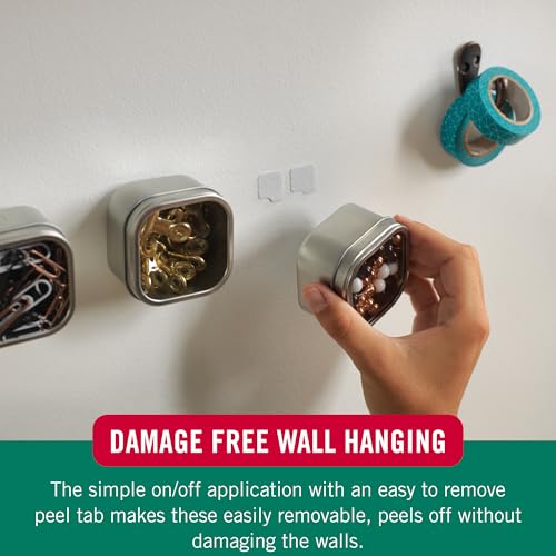 Image of VELCRO Brand Damage Free Poster Hanging Strips | Removable Decorate Without Damaging Your Walls | Hang Photos, Lightweight Frames, Create Wall Collages | Squares, 8 Sets