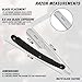 blume Straight Edge Cut Throat Razor for Men Shaving and Professional Barbers –Light Weight Razor - Moustache & Beard Shaving (Black)