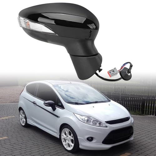 Rétroviseur intérieur pour Ford Fiesta MK7 de 2008 à 2012 avec lentille gauche