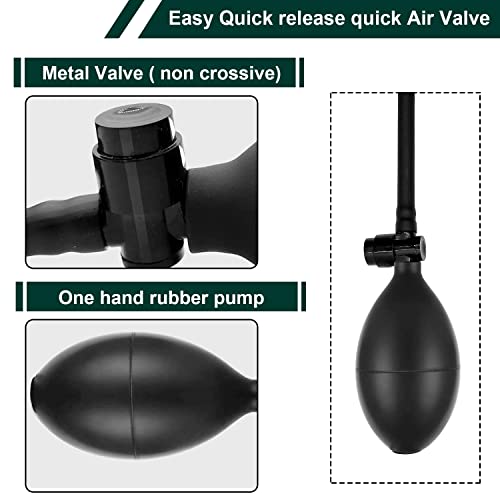 Dinana Air Wedge Bag, 3 Pack Commercial Grade Air Wedge Bag Pump Professional Leveling Kit & Alignment Tool for Cabinet, Appliance, Furniture, Inflatable Lifting Air Wedge Pump Bag, 300 LB Rating