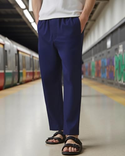 Image of Bewakoof Men's All Over Printed Regular Fit Cotton Pyjamas