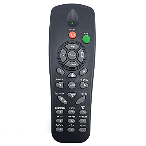 Biltion Télécommande for Optoma Projecteur for DS322 DS317 DS316 DS219 DS216 DS211 DS306 DS671 ES530 ES529 ES521 ES522 ES520 ES531 (Color : Remote with Laser) Cover