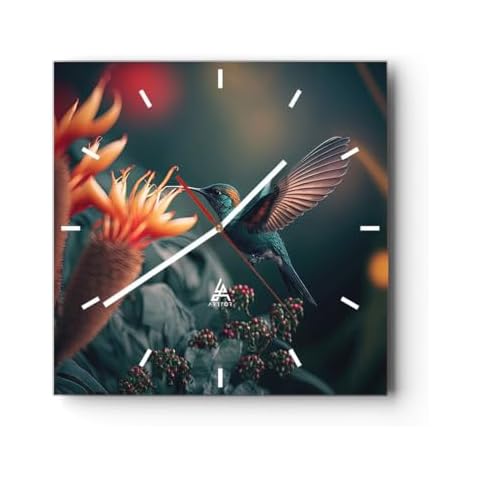 Horloge Murale ARTTOR Oiseau Fleur Cover