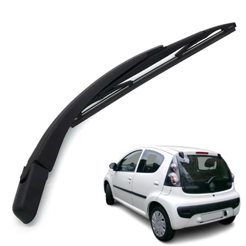 Ruolin Braccio e Spazzola Tergilunotto Posteriore, Braccio Tergicristallo Posteriore e Gomma Tergicristallo Compatibile con Citroen C1 2005-2014