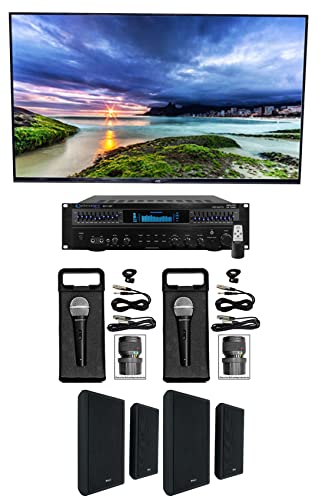 Technical Pro Home Karaoke Machine System Bundle with (4) 5.25