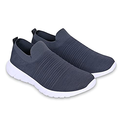 Image of SKITTER Men's Lightweight Slip-On-Shoes Polyester Material Black Color Footwear (GN-110)