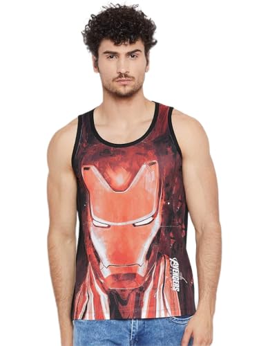 Image of Marvel Avengers by Wear Your Mind Men's Printed Vest (MMV0092P.2 M)