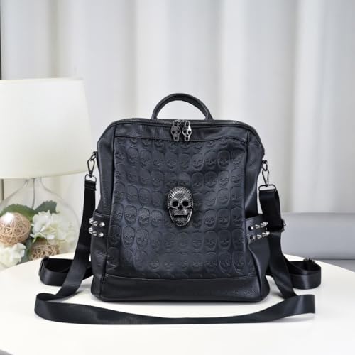 Mochila de calavera ergonómica que soluciona el espacio en trayectos 3
