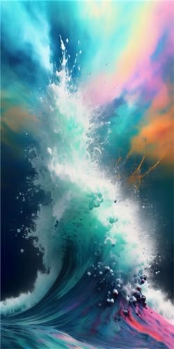 Broderie Diamant Grand Format 40x90cm | Kit Complet Peinture 5D Strass colorés Paysage Y-1122