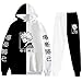 zhedu Anime Unisex My Hero Academia Felpe con Cappuccio Pantaloni Felpa in Due Pezzi Tuta Unisex Cosplay Tuta Outfit (XXS-4XL) (XXL,Color 01)