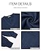 BTFBM Womens Fall Fashion 2026 Long Sleeve Shirts Casual V Neck Ribbed Knit Blouses Pullover Trendy Loose Fit Tunic Tops(Solid Blue, Small)