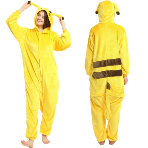 Unisex Adult Onesie Pajamas Halloween Christmas Cartoon Cosplay Costume Flannel Jumpsuit Sleepwear Homewear Size XL