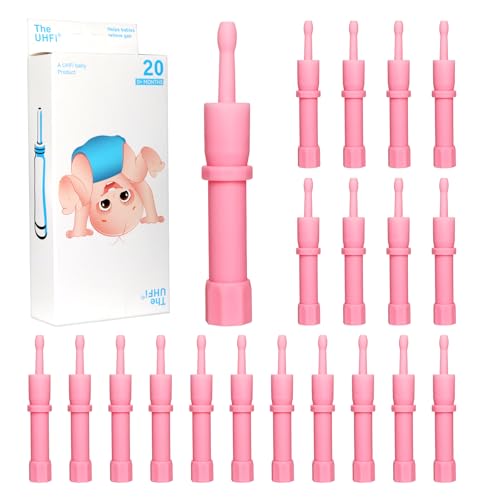Image of Gas and Colic Reliever for Babies, Baby Gas Colic Relief, Natural Solution for Baby Colic and Gas Relief, 100% Safe & Effective Instant Constipation Relief for Babies, 20 Count (Pink)