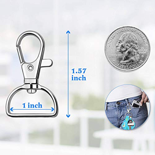 Anneau en D pivotant 2,5 cm solide pour finition de sac à main