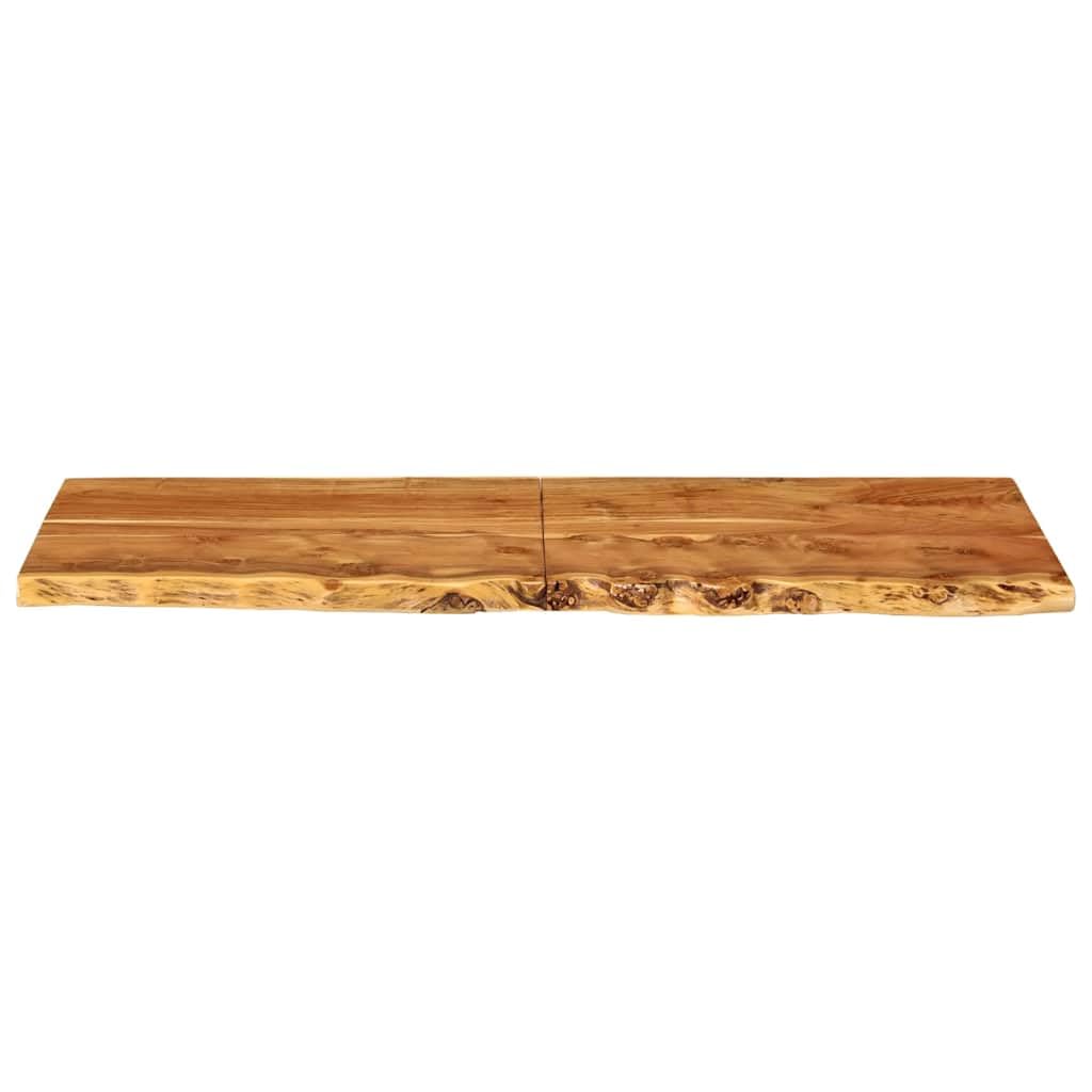 vidaXL Piano per Lavabo Bagno Ripiano per Lavello Rustico Mensola per Lavandino Accessori per Bagno 140x52x3,8 cm Legno Massello di Acacia