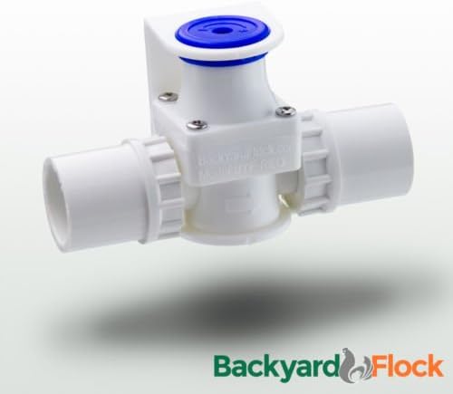 Salman Store Low Pressure Reducing PVC Water Regulator for Chicken Drinkers - Nipples + Cups