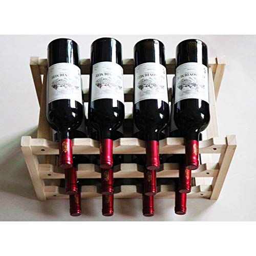 Soporte para botellas de vino de madera maciza estilo Europeo miniatura 3