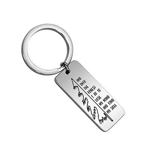 Forest Keychain and Into The Forest I Go To Lose