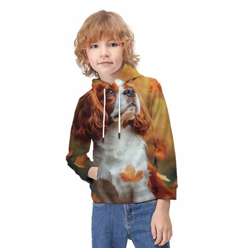 Sweat-Shirt à Capuche 3D Garçon 10-12 Ans - Vêtements Automne Chien
