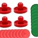 Lljsszr Air Hockey Paddles and Pucks, Replacement Set for Kids' Game Tables, Style D