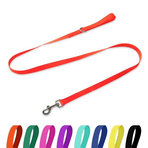 Kidding Pets Waterproof Dog Leash, 5/6 FT Durable Odor-Proof Dog Leashes with Strong Metal Hooks