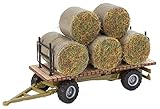 Walthers SceneMaster HO Scale Vehicle Farm Hay Trailer with Load(4192)