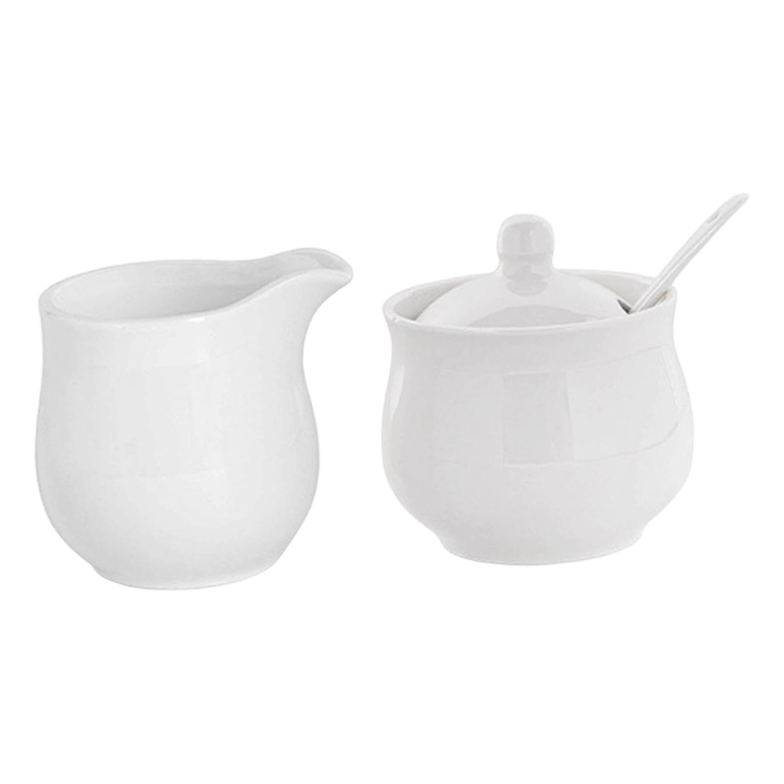 Juego de Azucarero Y Crema de Cerámica, Accesorios para Azucarero, Juego para Servir Café