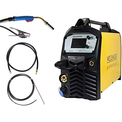 WELDINGER MEW 212 SYN puls pro synergischer MIG/MAG-Schweißinverter mit Puls Doppelpuls 5 Jahre Garantie Cover