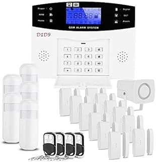D1D9 Home Alarm System Wireless Built in Antenna Scare Burglar Away for DIY GSM House Security