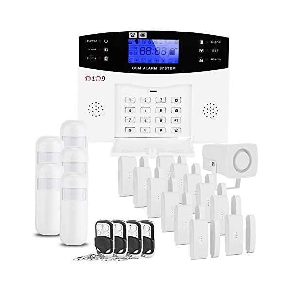 Home Alarm System Wireless Built in Antenna Scare Burglar Away for DIY GSM House Security