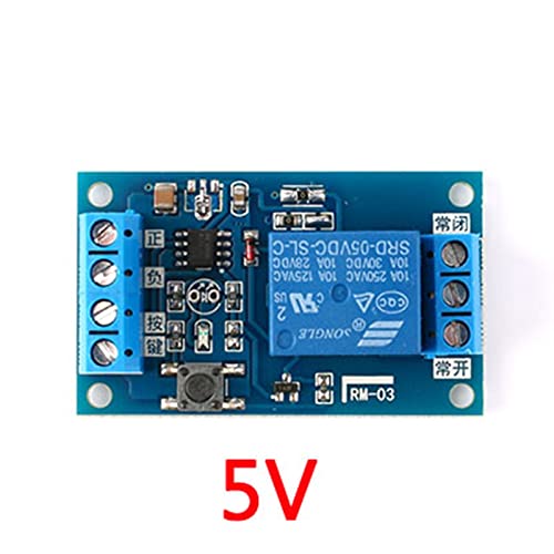Module de relais bistable 5V 12V à bouton unique pour commutation auto 1 pièce