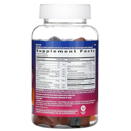 GNC milestones Teen Multivitamin - Natural Fruit Flavors, 120 Gummies, 60 Servings
