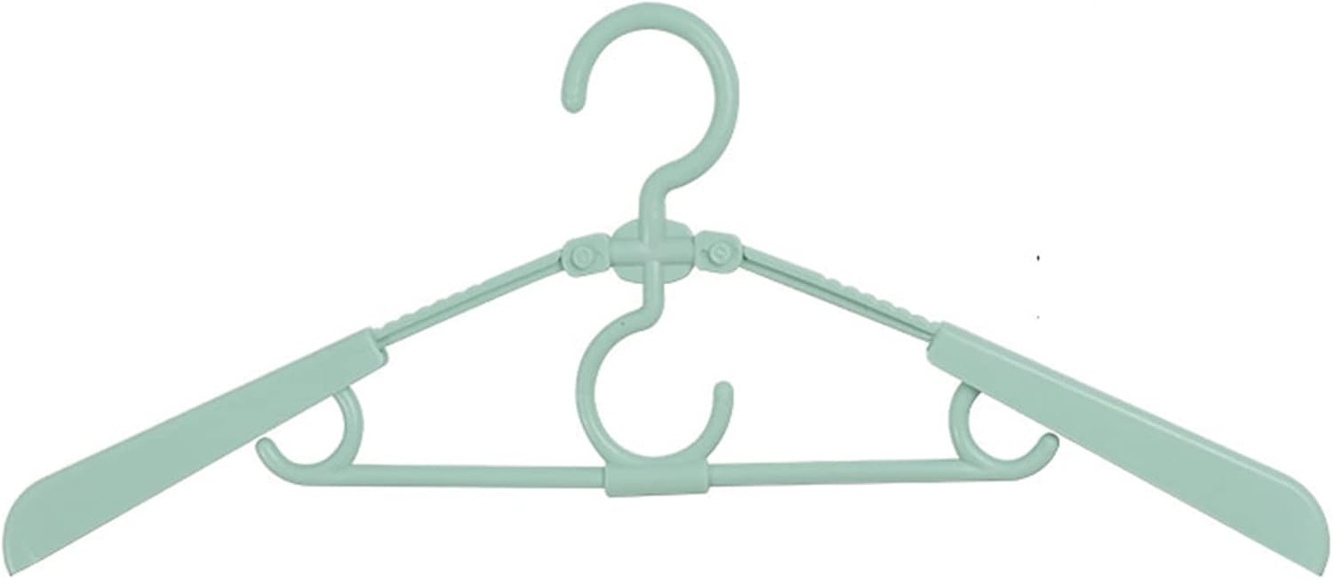 折りたたみ式ベビー滑り止めクローゼットハンガー 8個セット 拡張可能な子供用コートホルダー 新生児用 プラスチック製クローゼットラッ