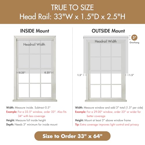 image for Madison Park Cordless Roman Shades, Total Blackout Window Blind Privac