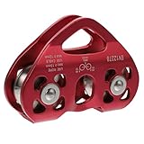 Alipis 1stück Aviation Doppelpulley Herzförmiger Transportpulley Für Outdoor-klettern Höhenarbeiten Und Montage Leicht Langlebig Und Benutzerfreundlich