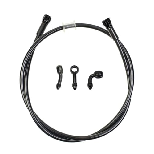 Manguera universal de aceite de freno hidráulico CNC Craft disponible en 400 mm a 2400 mm, orificio de montaje M10, accesorios giratorios para scooters, motocicletas, ATV, vehículos todoterreno