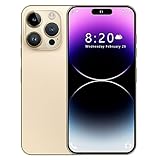 RAYPUR 2023 i14Pro MAX 4G Smartphone, teléfonos móviles con Pantalla HD de 7,3 Pulgadas, batería de 6800 mAh, 16 GB 1 TB Dual SIM Dual Standby Cellphone, versión Global Sim-Free,Gold-1TB